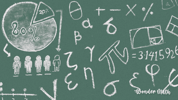 Chalkboard with Traditional Math vs Common Core problems